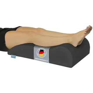 Venenkissen | grau | Beinkissen mit Mikroplüschbezug | waschbar | Lagerungskissen | XDREAM