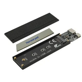 Sintech Oculink SFF-8611/8612 M.2(NGFF) NVMe SSD Externes Gehäuse mit Oculink 50 cm Kabel, kompatibel mit SteamDeck GDP Thinkbook 14+/16+ UM780 XTX AOOSTAR Mini-PC