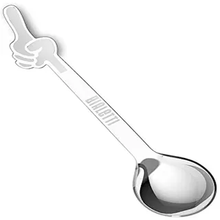 Bialetti Omin Kaffeelöffel-Set, 4 Stück, Metall, mehrfarbig, einzigartig