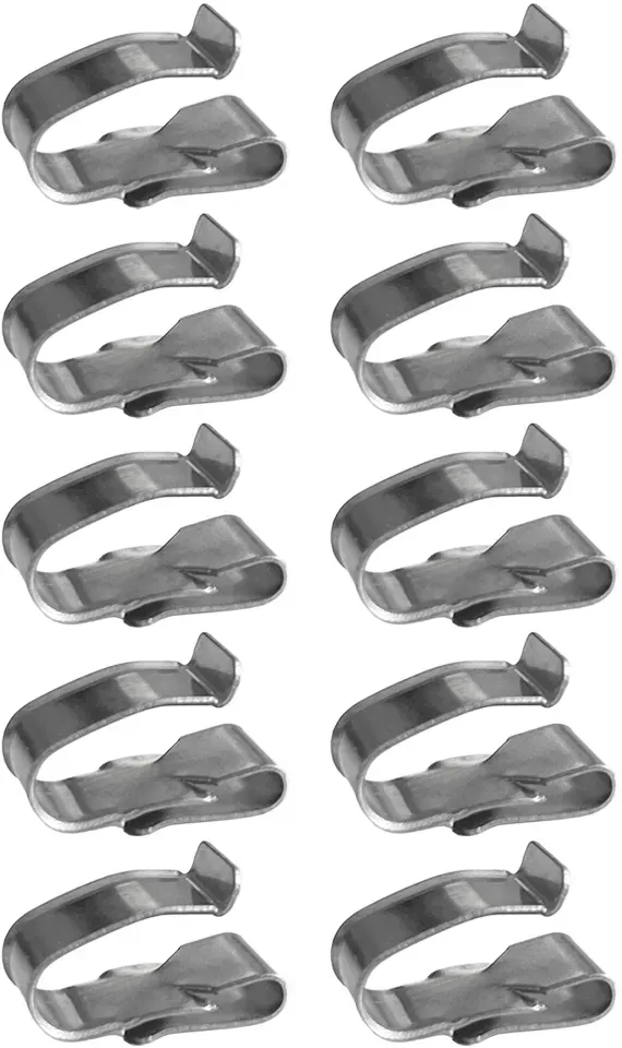 10x Offgridtec® PV Kabelhalter - Kabelclips für Solarkabel silber