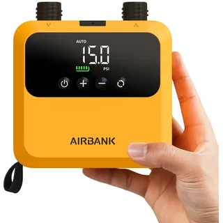 AIRBANK Mini SUP Elektrische Luftpumpe PULSE Pro, superkleine wiederaufladbare elektrische tragbare SUP-Pumpe, MAX 20 PSI, Luftpumpe mit bürstenlosem Motor für Kajaks, Schlauchboote, Zelte, Kite Wings