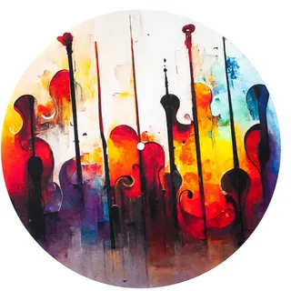 Slipmat - Plattenspieler Matte aus Gummi Finesse Instruments - Matte für Grammophon 30,5 cm (12')