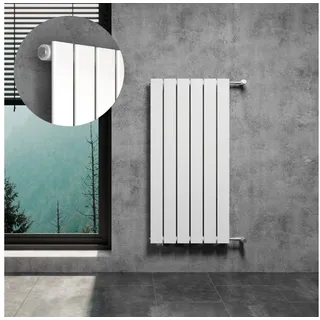 WITEN&NOCK Flachheizkörper Paneelheizkörper Designheizkörper mit Seitenanschlsuss Nabenabstand 900 mm weiß Breite 45 cm einlagig