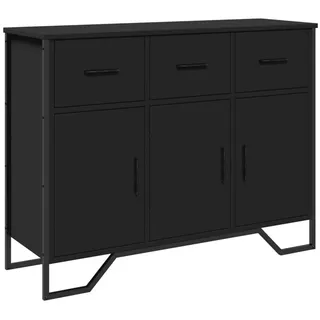vidaXL Sideboard Schwarz 97x32,5x74,5 cm Holzwerkstoff