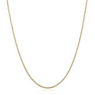 Kuzzoi Silberkette Herren Kordelkette Gedreht Fein ca.2 mm 925 Silber goldfarben 45 cm