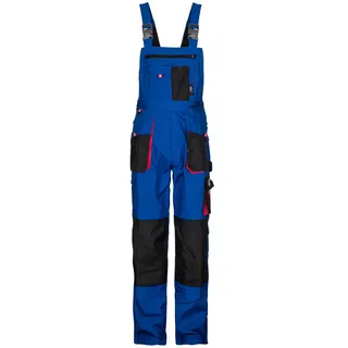 Kastor Arbeitshosen Männer Latzhose Herren Arbeitshose - Arbeitslatzhose Herren mit Elastischer Bund, Knieverstärkung, Latztasche, Verstellbare Träger, Handytasche, Hammerschlaufe - Königsblau EU60 - 60