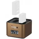 Hähnel ProCube3 Olympus Kamera-Akku-Ladegerät, für Olympus BLX-1, BLS-5 und BLH-1, mit 2 Steckplätzen