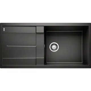 Silgranit Schwarz 1000 x 500 mm Siebkorbventil