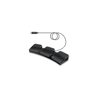 USB-Fußpedal, optische Schalter-Steuerung, USB, DREI Fußschalter für PC, Computer, Tastatur, Maus, Gaming, Fußpedal für Page Turner DAW Fortnite League of Legends Transkription (style1)