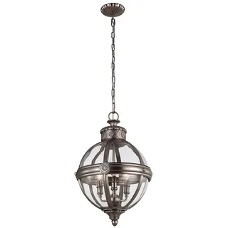 Elstead Lighting Adams Kronleuchter nickel antik Feiss FE-ADAMS-3P-ANL