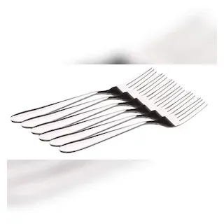 Lex Gabel 6er Set Edelstahl Besteck große Gabel Set Küchengabel : Gabel 6er Set