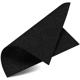evocamp feuerfeste Unterlage 30x30 cm bis zu 982 °C Feuerfester Stoff ideal als Feuerschutzmatte oder als Grillunterlage, Hitzeschutzmatte nicht brennbar, Brandschutz - Schwarz