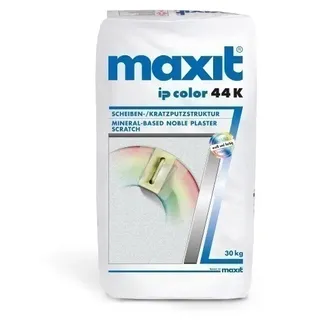Scheibenputz - maxit ip color 44 K, weiß - 30kg - 1,5mm - Edelputz