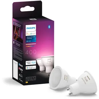 Philips Hue White & Col. Amb. GU10 2er Set 400lm Color