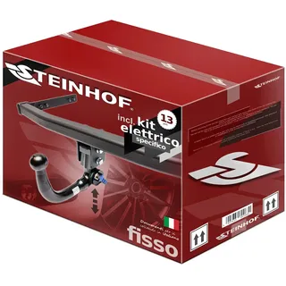 STEINHOF NEU Anhängerkupplung AHK abnehmbar - von unten gesteckt kompatibel mit BMW 3er Touring F31 Kombi 03.2014-2018 mit 13-polig Fahrzeugspezifischer Elektrosatz