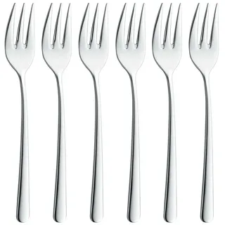 Zwilling Kuchengabel Zwilling Nova Kuchengabel Besteckset 18/10 Edelstahl 6 Stück (6 Stück) silberfarben