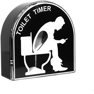 Figarge Sanduhr Toilette Timer,Kreative Toilette Hocker Sanduhr,Home dekorative Timeruhr Lustige Geschenke für Männer Kumpel Ehemann Papa (Männer)