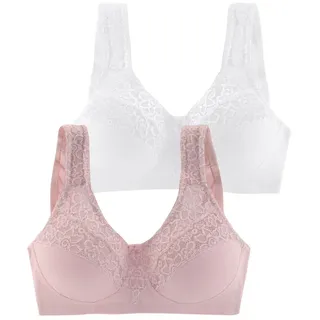 PETITE FLEUR Entlastungs-BH Damen rosé+weiß Gr.75C