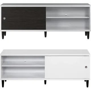 trendteam Evolution Lowboard 150 x 56 x 40 cm Weiß MDF/Spanplatte