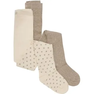 MINYMO Strumpfhose "Stockings with Pattern (2-Pack)" in Braun | Gr.: 56/62