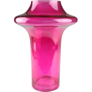 AM Design Dekovase AM DESIGN "Vibrant pinkfarbene Glasvase", pink, B:20cm H:29cm, Glas, Vasen, Farbe und Energie für jeden Raum