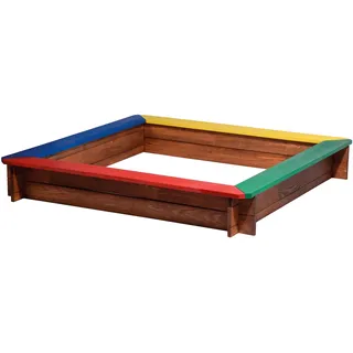 Dobar Sandkasten wetterfest 117 cm x 117 cm Bunt FSC®