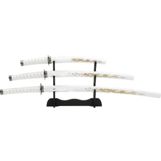 Samuraigarnitur Whithe Dragon 4 tlg.