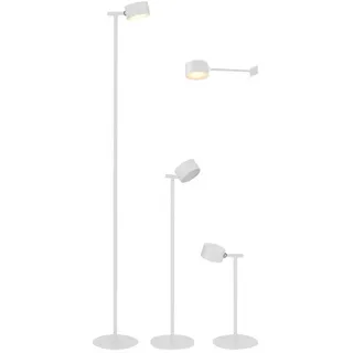 NORTHPOINT 3 in 1 LED Akku Leselampe dimmbar Wandleuchte Tischlampe weiß