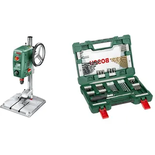 Bosch Standbohrmaschine PBD 40 (710 Watt, im Karton) + Bosch 91tlg. Bohrer- und Bit Set V-Line Box (Holz, Stein und Metall, Zubehör für Bohr- und Schraubwerkzeuge)