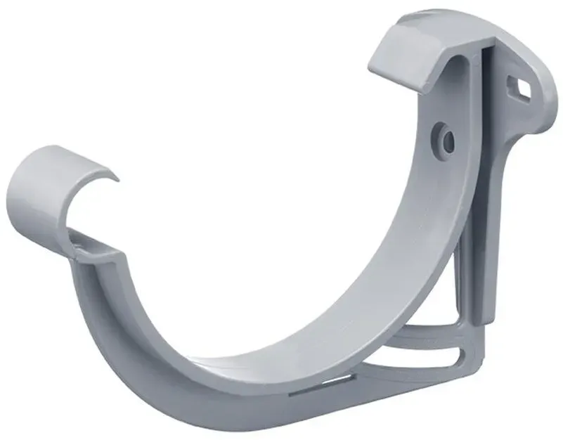 Stirnbrett-Rinnenhalter PVC grau