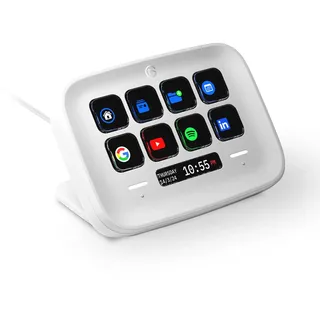 Elgato Stream Deck Neo – 8 anpassbare Tasten, 2 Touch Points, rasante Tasks & Workflows – Steuern Sie Word, Excel, PowerPoint, Teams, Zoom, Spotify etc - Kompatibel mit Mac und PC