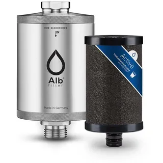 Alb Filter Alb Filter® Active Trinkwasserfilter reduziert Schadstoffe, Schwermetalle Edelstahl Natur