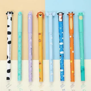 Radierbare Stifte mit Tiermotiven 8 Stifte mit verschiedenen Farben