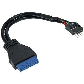 InLine USB 3.0 zu 2.0 Adapterkabel intern, USB 3.0 auf USB 2.0 Pfostenanschluss, 0,15m