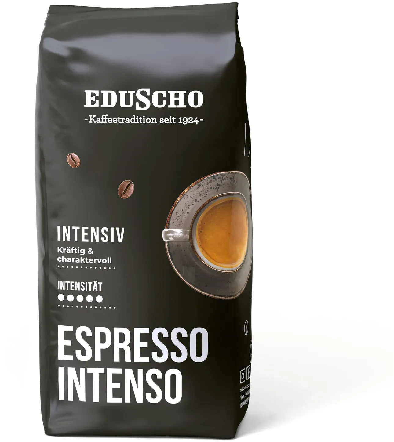 Eduscho Espresso Intenso - 1 kg Ganze Bohne - Intensität: 5/5