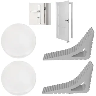 4 Stück Fensterstopper Set, Fensterstopper Beim Lüften, Türstopper Klinke Türklinkenpuffer und Fenster Offenhalter, Perfekt als Fenster Stopper, Ohne Das Erfordernis von Bohrungen Oder Klebstoffen