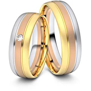Trauringe Bautzen 585er Tricolorgold - 6315