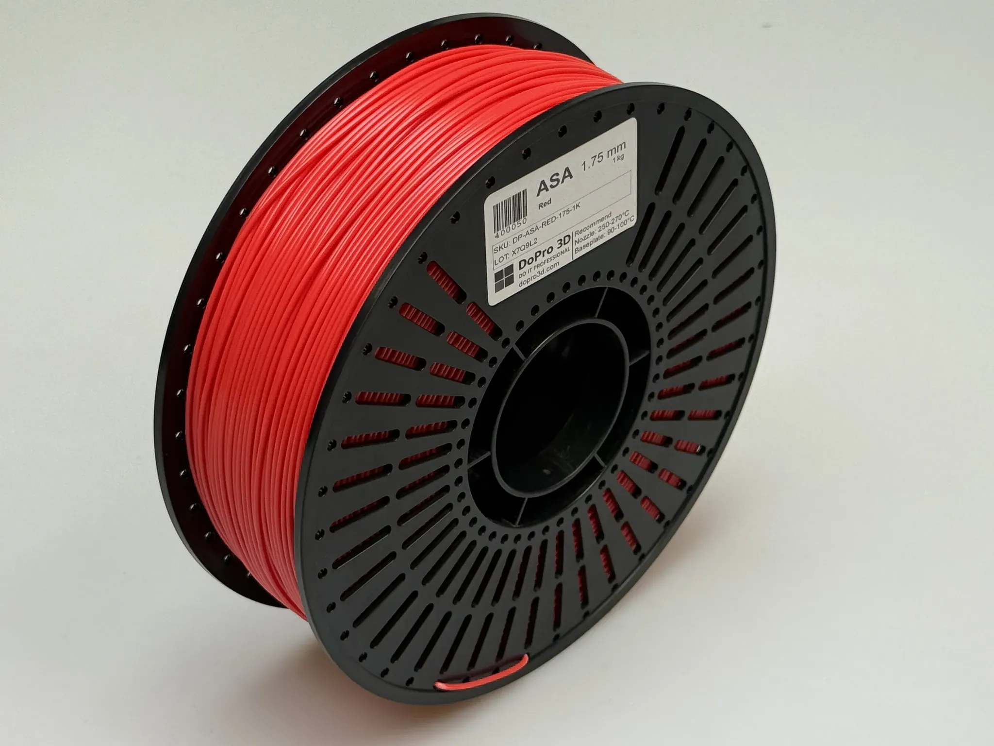 DoPro 3D ASA Filament Signal Red – Nexyl Class – 1,75 mm – 1,0 kg