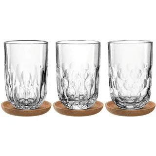 LEONARDO Latte Macchiato-Set mit Untersetzer 6-teilig,
