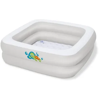 BESTWAY Baby Planschbecken weiß mit Schildkröte 86 x 86 x 24 cm