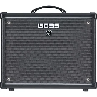 Boss Katana-50 Gen 3 Gitarrenverstärker, Kompakter 50 Watt Combo-Verstärker, 12‘‘-Custom-Lautsprecher, Weiterentwickelter Tube-Logic-Sound, 12 Verstärkercharakter, Integrierte BOSS Effekte