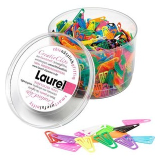 Laurèl Laurel Büroklammern farbsortiert kunststoffüberzogen, 500 St.