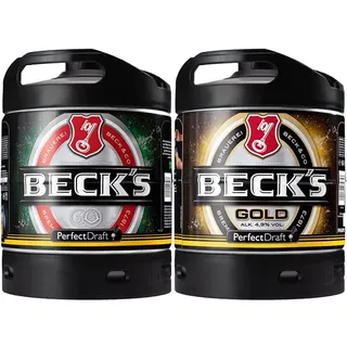 Beck's Pils Bier Perfect Draft (1 x 6l) MEHRWEG Fassbier & Gold Helles Lager Bier Perfect Draft (1 x 6l) MEHRWEG Fassbier