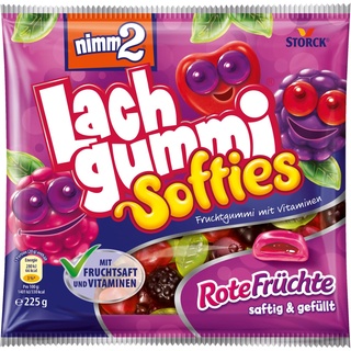 nimm2® Lachgummi Softies Rote Früchte Fruchtgummi 225,0 g