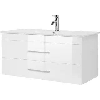 WELLTIME »Florenz« Komplett-Set, Waschplatz mit 2 Auszügen und Softclose Breite 100cm