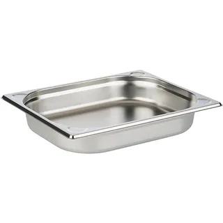 APS 81209 GN-Behälter 1/2, Gastronormbehälter Edelstahl/Abmessungen 265 x 325 mm/Höhe 55 mm/Volumen 2,8 Liter