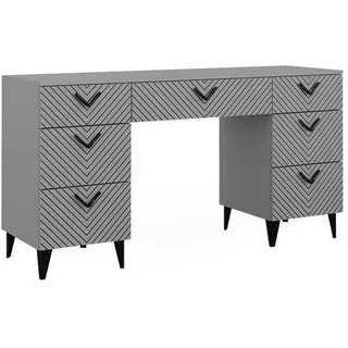 Vicco Schminktisch Anett 150 cm, ohne Spiegel, mit 7 Schubladen,
