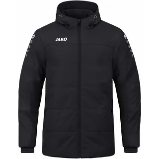 Jako Team Coachjacke mit Kapuze Kinder schwarz 164