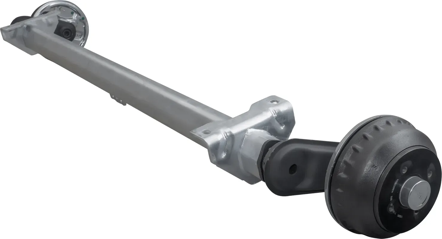 Gebremste AL-KO COMPACT Achse für schwere Anhänger und Autotransporter 1000kg 1220mm 1780mm 4x100