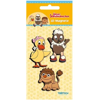 Trötsch Verlag TRÖTSCH - Unser Sandmännchen 3er Set 3D-Magnete Drei Freunde Magnete